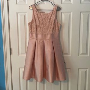 Pastel pink garden dress